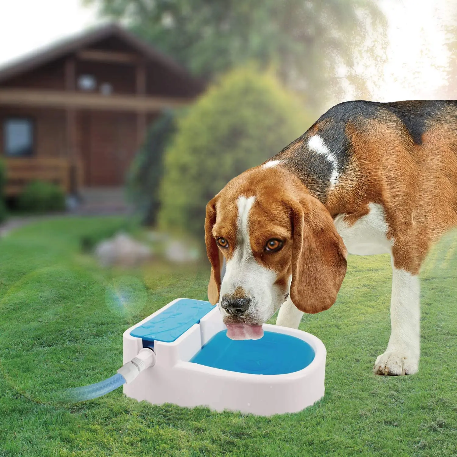Auto Garden Outdoor Pet Drinking Fountain Dog Water Dispenser Dog Cat Water Feeder Pet Fountain