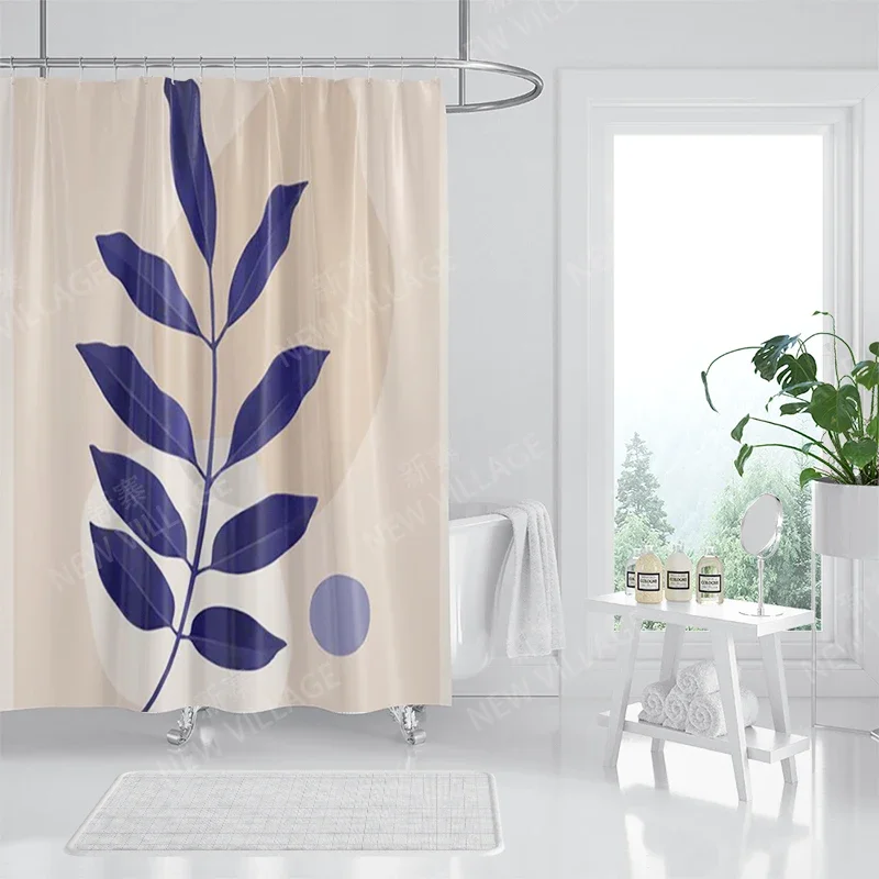 Waterproof fabric shower curtains Bathroom curtain accessories 180x200 Bath curtain for shower 240*200 nordic boho decoration