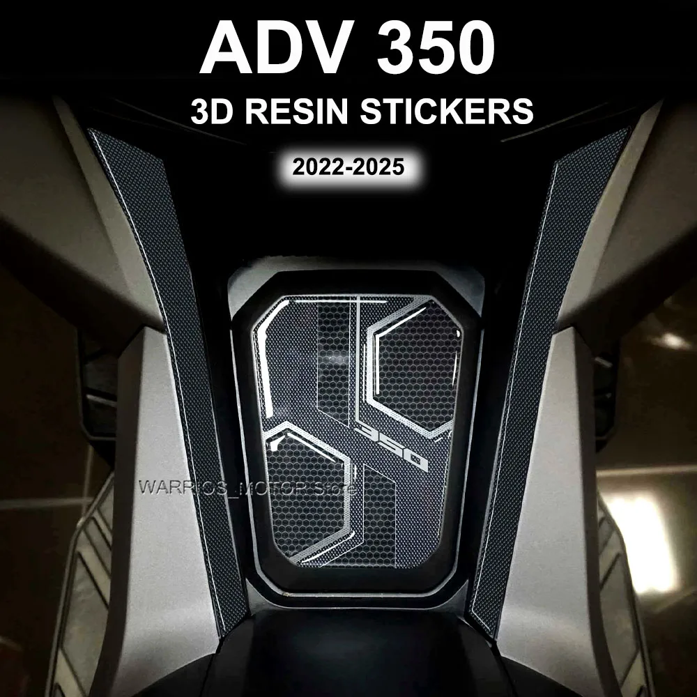 

For Honda ADV350 ADV 350 ADV350 2024-2025 3D Resin Motorcycle Middle Column Area Protection Accessories Protective Stickers