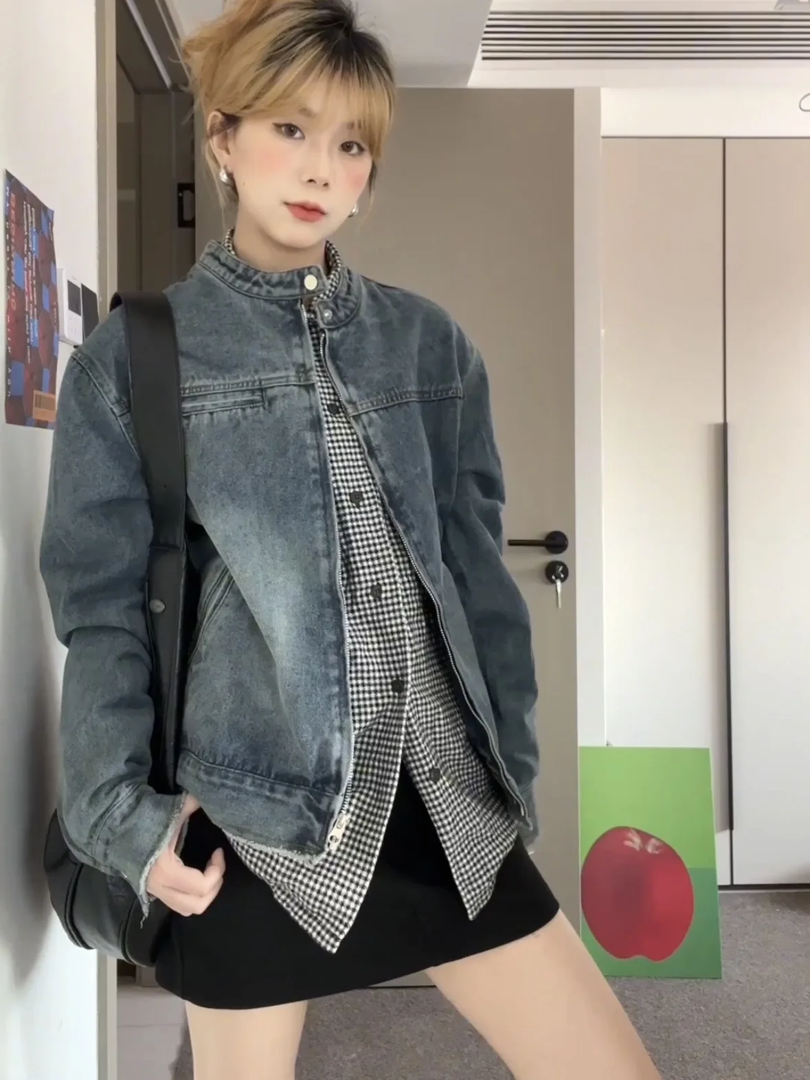 

Свободные куртки, пальто, женская одежда, стеганый хлопковый дышащий бомбер, женские осенние утепленные пуговицы, удобные большие университетские карманы