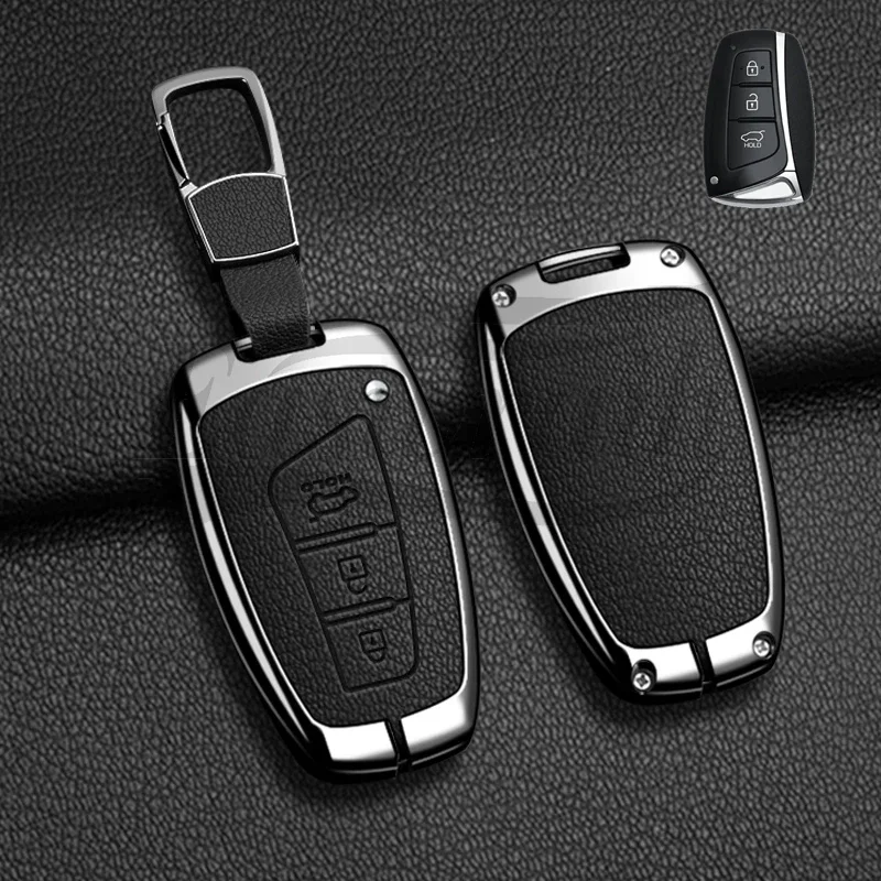 Autoschlüssel-Hülle für Hyundai Grand Santa Fe 3 DM Ix45 Ix35 Genesis DH Grandeur Azera HG Equus Zubehör – Detail 4