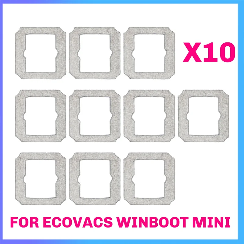 B43C Mop Cloth Rag Replacement Parts Compatible For Ecovacs Winboot Mini Vacuum Cleaner Accessories