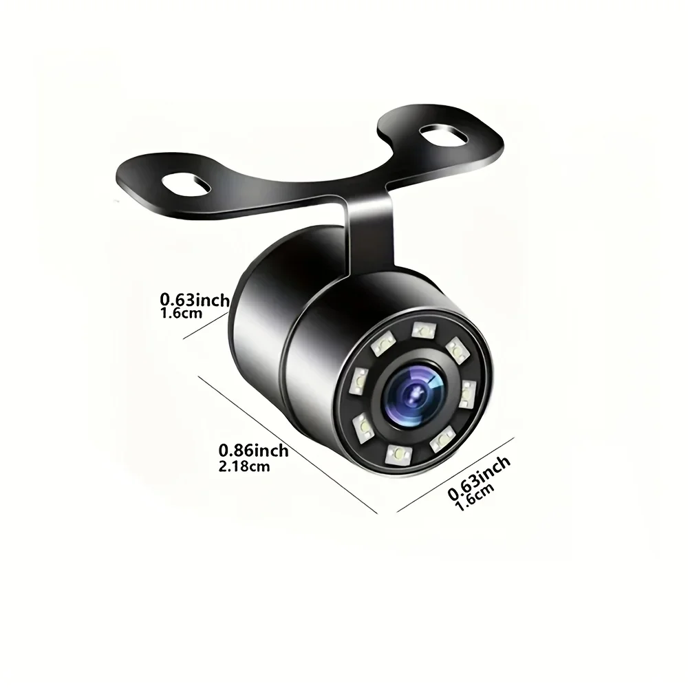 HD Backup Camera with 8 LED Lights & Night Vision - Wide Angle for SUV, Truck, Camper, RV, Bus - Car Backup Camera