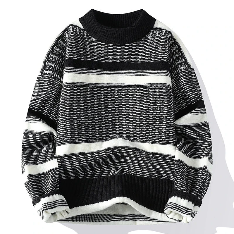 2023 New Fall Winter High End Luxury Cashmere Sweater Men Thick Warm Mens Christmas Jumper Fashion Pullover Sweaters Men Tops