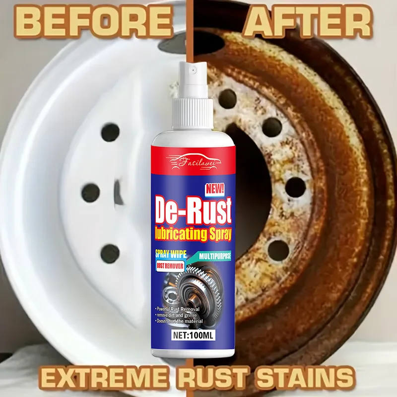 Rust Remover Spray - 100ml Extreme Rust Stain & Dirt Cleaner for Smooth, Reliable Performance on Car Wheels & Metal Surfaces -