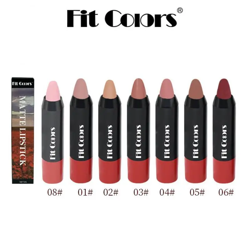 Lipstick Pencil Lip Liner 7 Colors Velvet Matte Finish Waterproof Long-lasting Smudge Proof Lipstick Pen For Lips Makeup