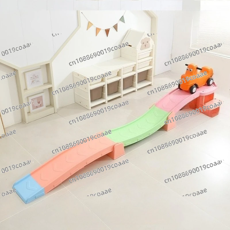 Plastic Toy Roller Coaster Game for Kids 3 Stage Slide Car