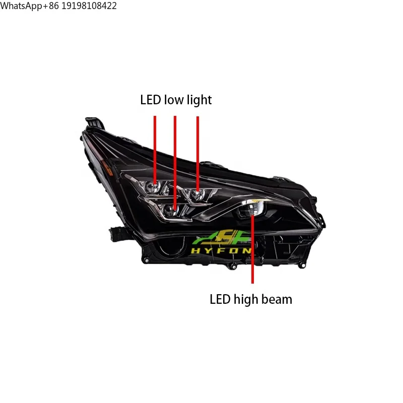 For Lexus NX200 2015-2021 Upgrade High Quality Four-eye NX300H High Fit matrix Full LED Headlight Plug and Play