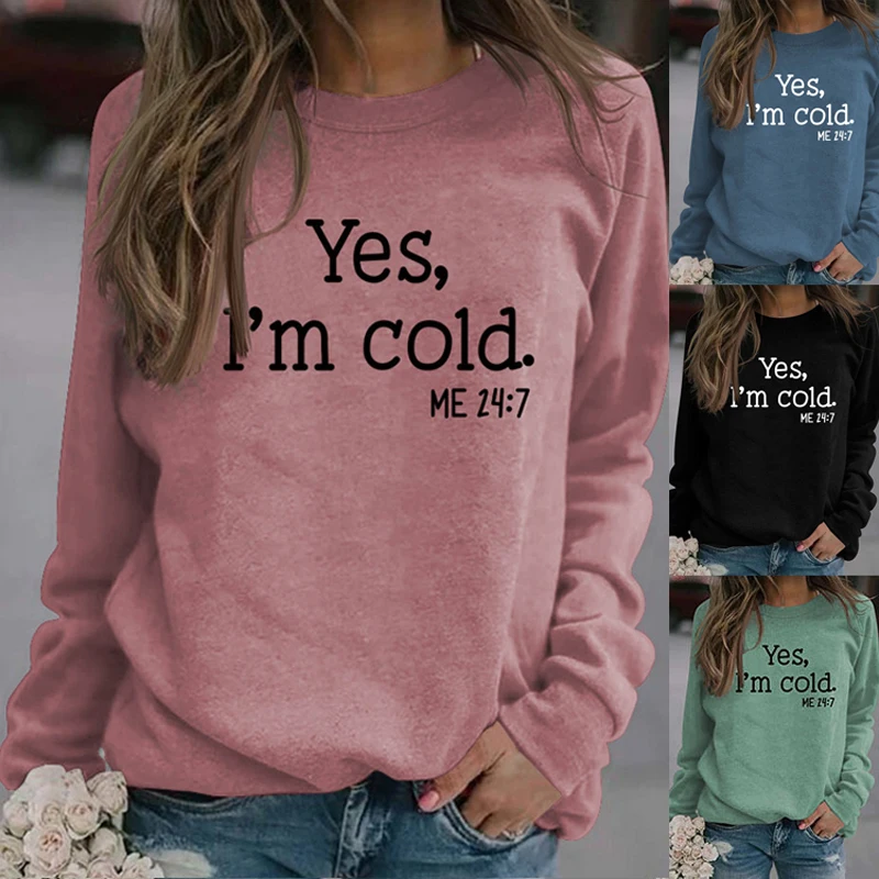 Autumn and Winter Women's Top Printed Casual Loose Sweater