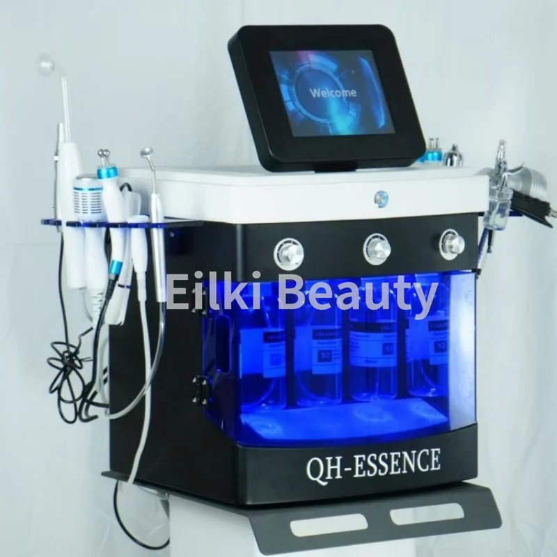 Portable Oxygen Hydra Dermabrasion Skin Care Machine Face Lifting Water Peeling Hydrogen H2O2 Small Bubble Spa Hydro Machine