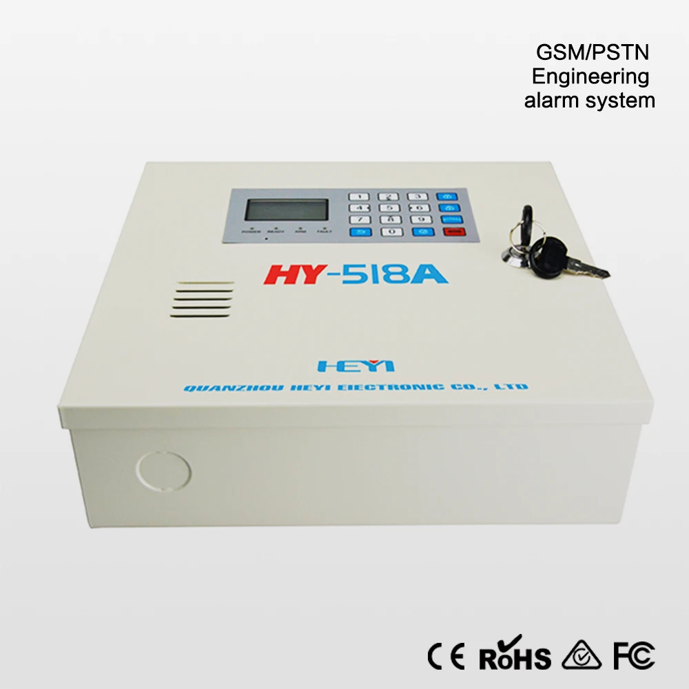 Panel táctil de ahorro de energía inalámbrico con cable GSM y PSTN sistema de alarma antirrobo inteligente LCD y teclado sistema de alarma contra intrusos