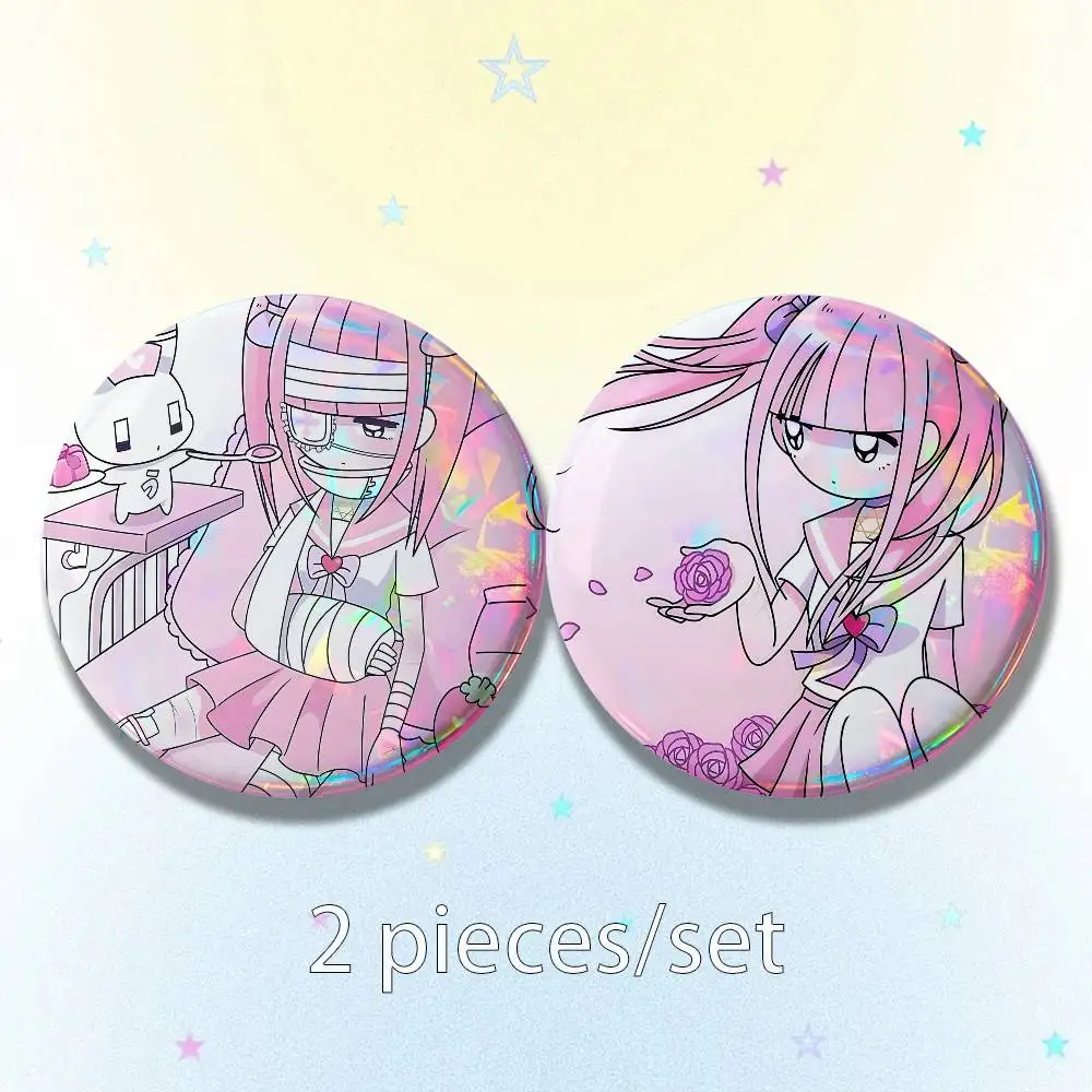 M-Menhera Girl C-Chan 25mm 75mm 44mm 58mm 32m Brooches Badges Pins for Accessories
