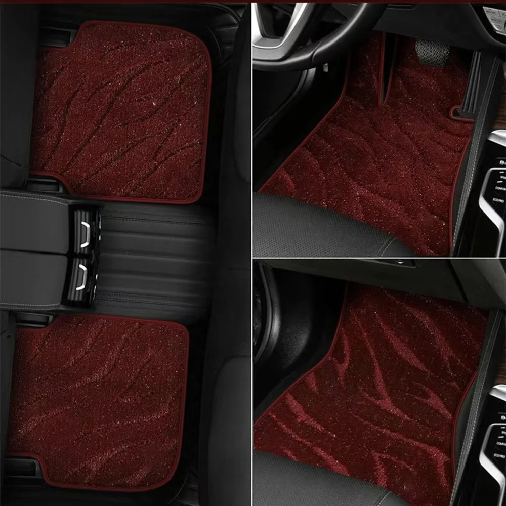 4PCS Starry Sky Blanket Custom Car Floor Mats For Mercedes Benz E-CLASS W212 W213 W214 E300 Auto Carpets Accessorie Floor Liners view 4