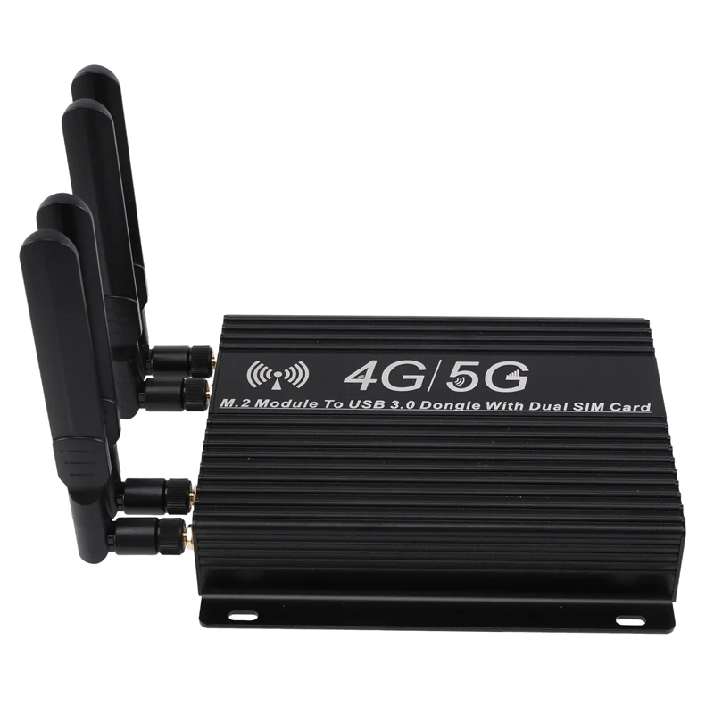 

Адаптер Durable-NGFF(M.2) 4G/5G к USB 3.0 с вентилятором-кулером/двойным слотом для SIM-карты и вспомогательным питанием, модуль NGFF(M.2) 4G/5G