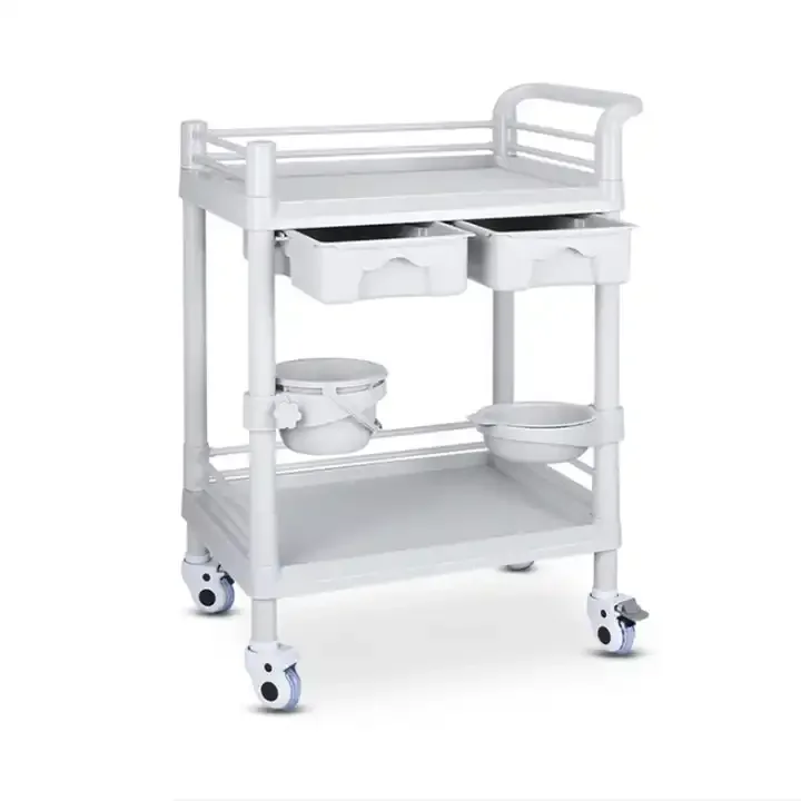 

High Quality Multi-purpose ABS Rescue Treatment Nursing Trolley For ICU Operating Room