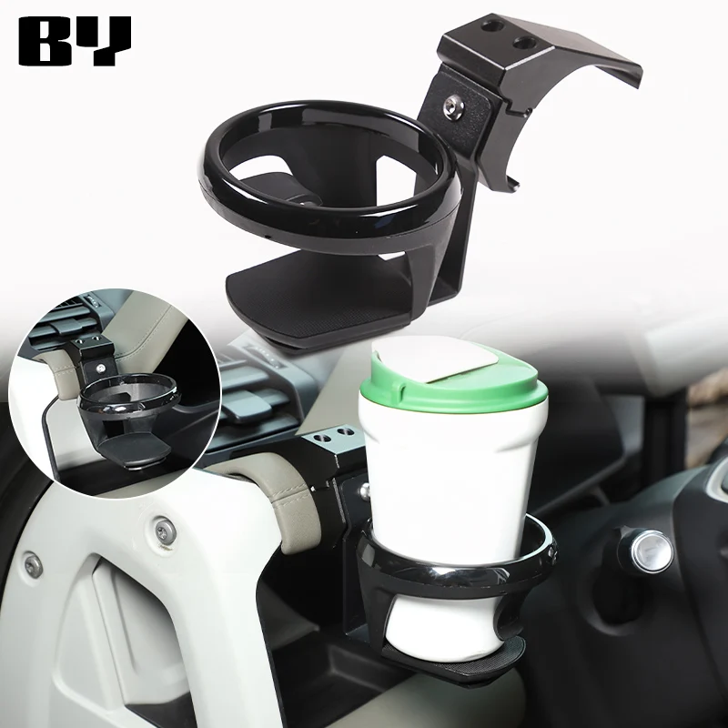 Car Dashboard Drink Holder Water Cup Holder For Land Rover Defender 90 110 130 2020-2024 Aluminum Alloy Black Car Accessories