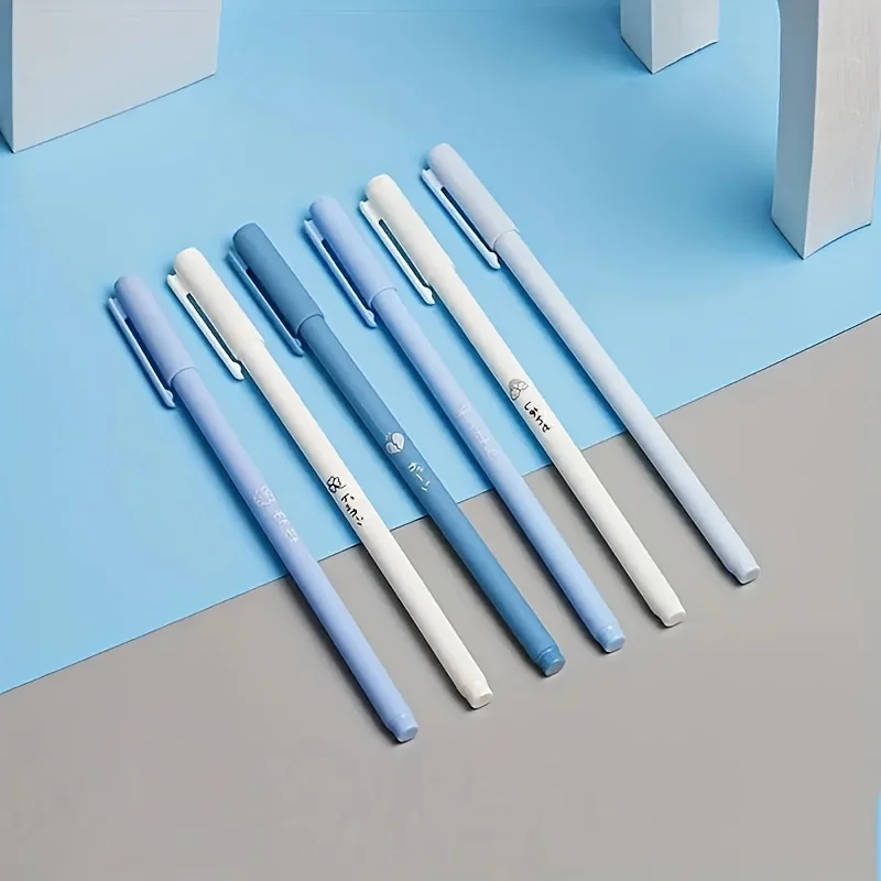 قلم محايد ملون من موراندي، قلم مسامي مدبب فائق الدقة، أدوات مكتبية مدرسية كاواي، مجموعة أقلام محايدة بالحبر الأسود