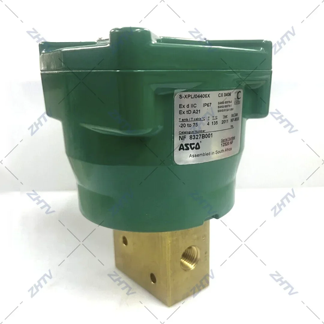 2025 Premium ProductsASCO EF8327G041 Elettrovalvola 1/4 pollici NPT Tubo/Porta Dimensioni 3/2 Ambienti altamente corrosivi Solenoide a 3 vie