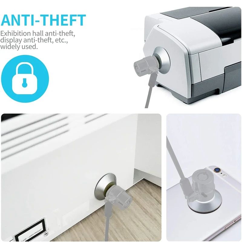 Anchor Plate Adhesive Security Plate With Slot For Cables To Lock Down Laptops, Tablets, Monitors,Iphone Smart Phone