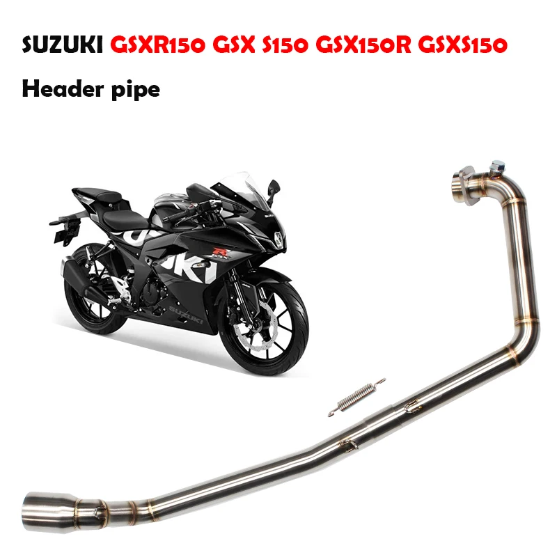 Stainless Header pipe For SUZUKI GSX S150  GSXR150 GSXS150 GSX150R Motorcycle Exhaust Escape Modified Front Link Pipe 51mm