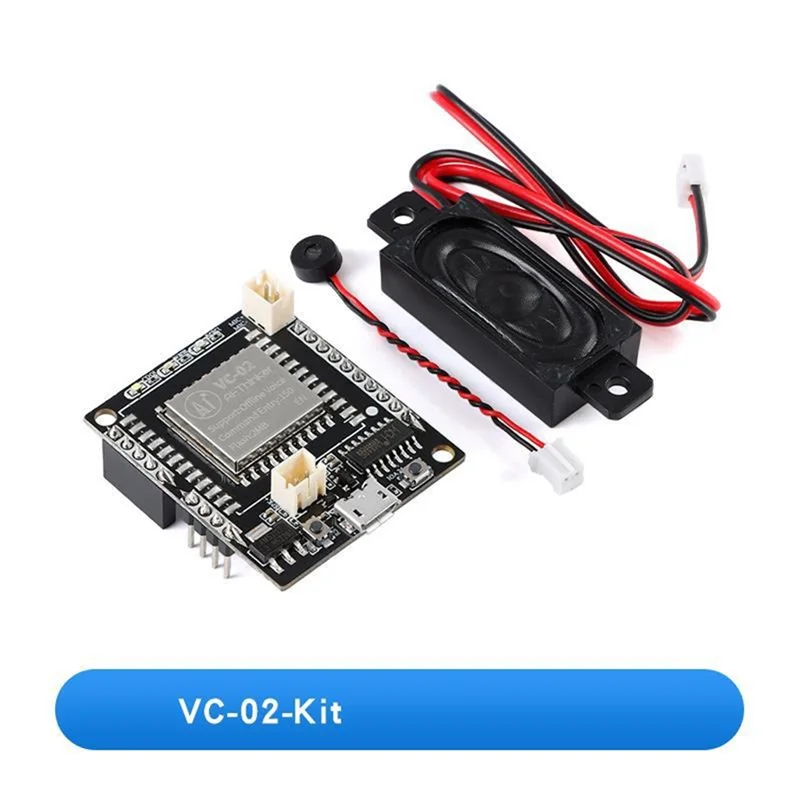 ELEC-2Pcs VC-02-Kit AI อัจฉริยะ Pure ออฟไลน์ Voice Development Board VC02 ออฟไลน์ Recognition Speech Control โมดูล
