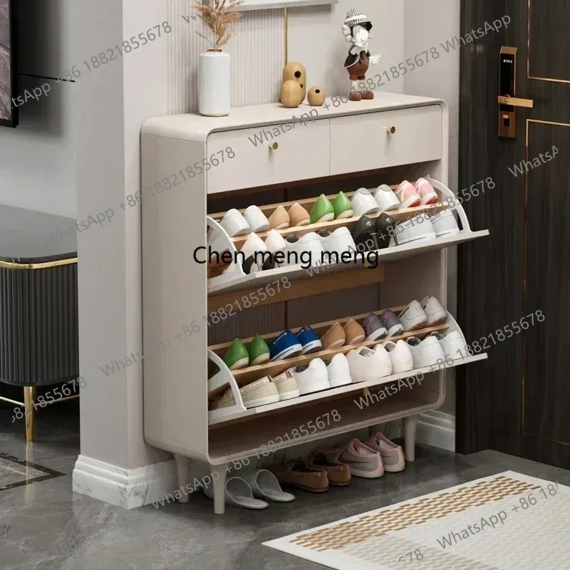 E136  Box Cupboards Shoe Rack Stand Shelf Storage Closet Modern Ultra Thin Shoe Cabinets Decorative Porta Scarpe Furniture
