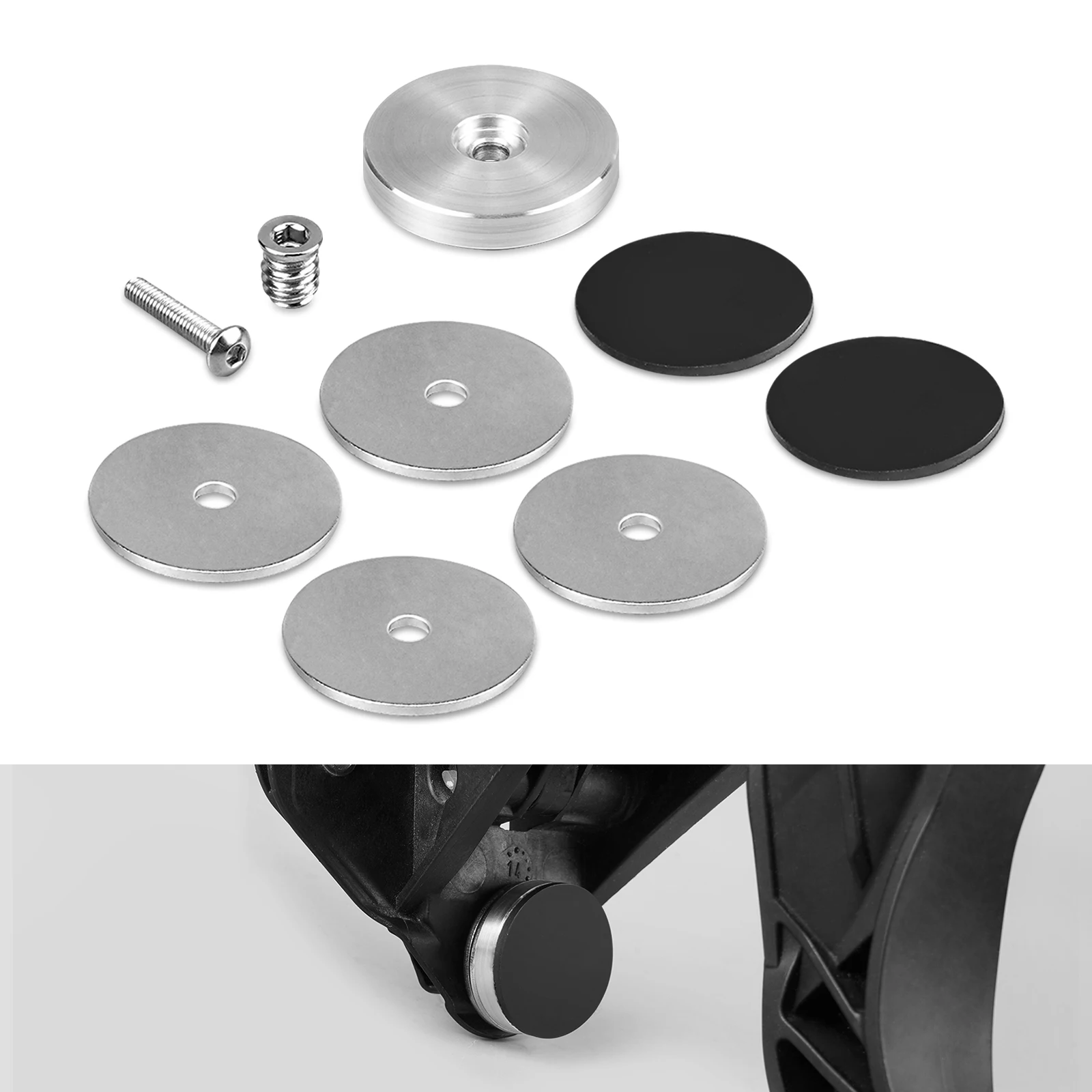 BEVINSEE Adjustable Clutch Pedal Stop for VW for Golf MK6 MK7 MK8 for Polo for Scirocco 13, for Audi A3 8V 8P TT TTS TTRS