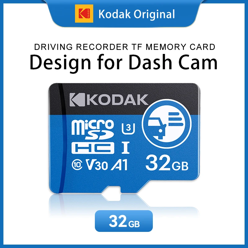 Kodak High Endurance Micro SD-Karte für Dashcam FAT32-Speicherkarte 128/256 GB 100 MB/s Glatte 4K- und Loop-Aufnahme-Microsd-Karten