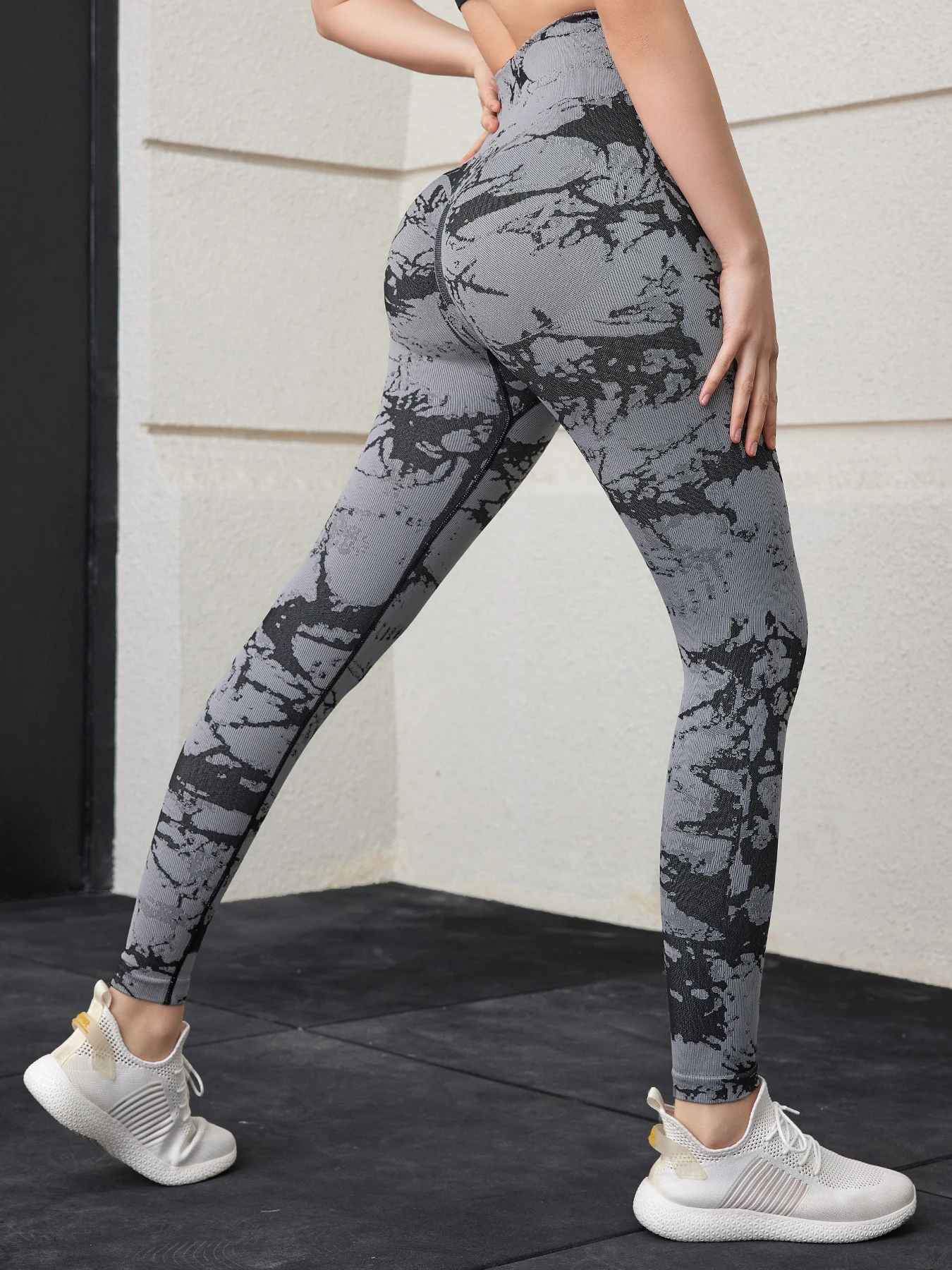 2024 New Print High Waist Gym Leggings Women Seamless Fitness Sport Pants Skinny Stretch Casual  Leggings Of Women