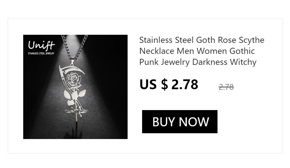 Unift Inverted Pentagram Satanic Necklace for Men  Stainless Steel Long Neck Chain Goth Gothic Occult Wicca Pentacle Jewelry