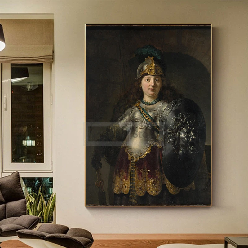 Famous Dutch Baroque Painter Rembrandt Works Poster Classics Portrait Prints Canvas Painting Wall Art Pictures Home Room Decor