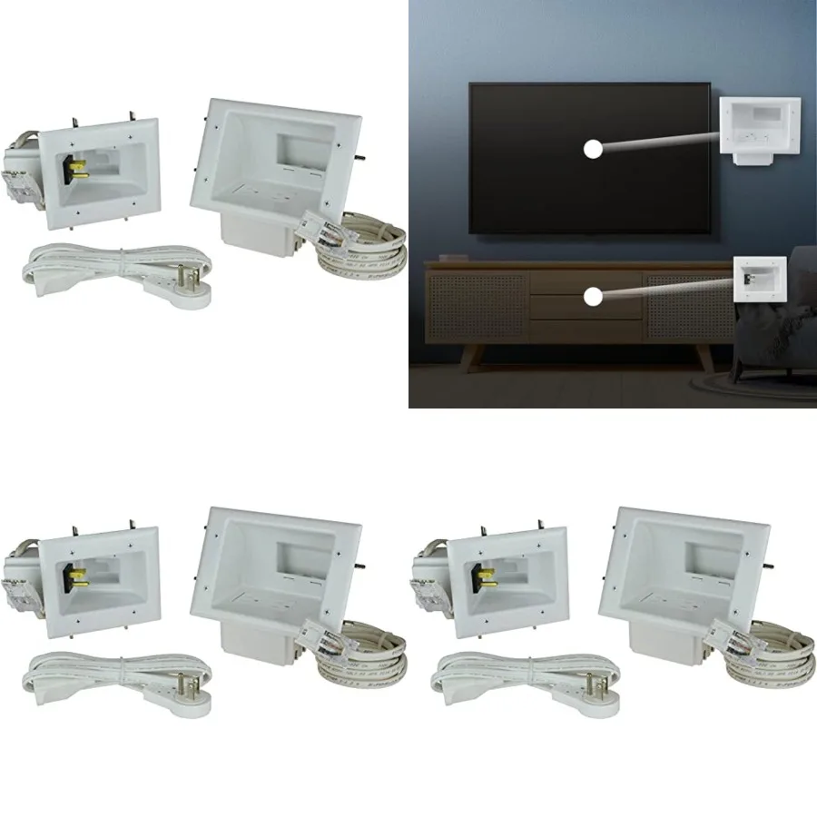 

50-6623-WH- Flat Panel TV Cable Organizer, White