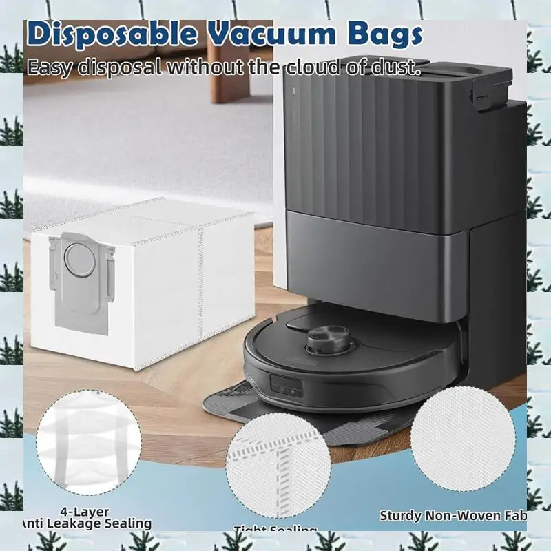 

ABLG For Roborock Q Revo Master, Qrevo Slim Robot Vacuum Main Side Brush HEPA Filters Mop Pads Dust Bags Accessories Kit