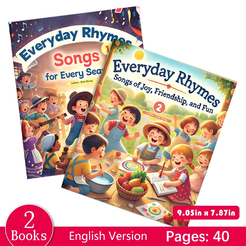Nursery Rhyme Series Parent Child Activity Book Exquisite Cartoon Patterns Fun Learning Perfect Gift for Kids