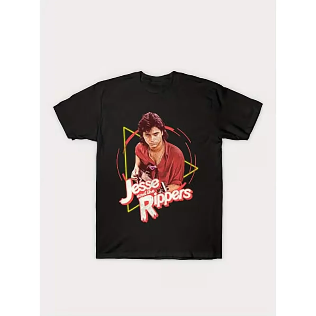 Mens retro punk rock graphic t shirt the tv show 100 casual tee with short sleeve round neck machine washable band t shirts