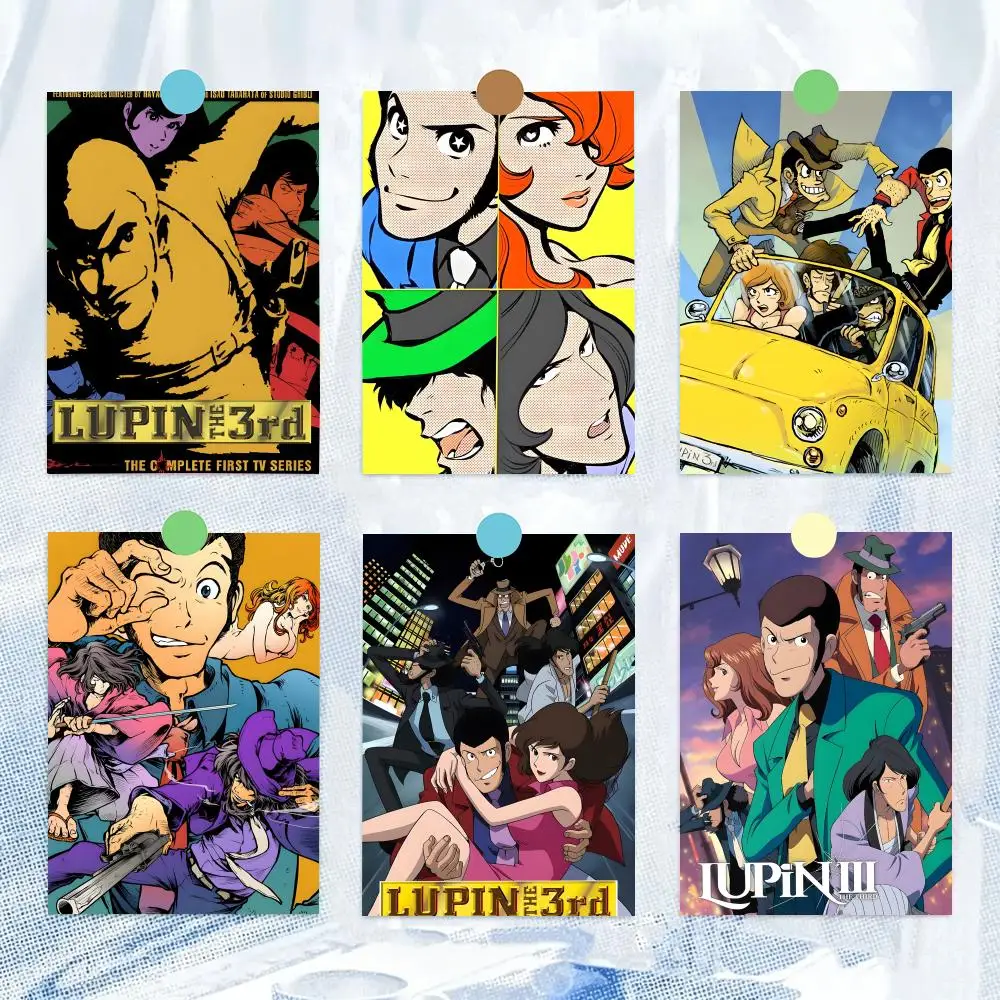 anime L-Lupin t-the T-Third Poster Artistic Stylish Wall Art for Home Office Bar Decor Living Ro hot  Reusable