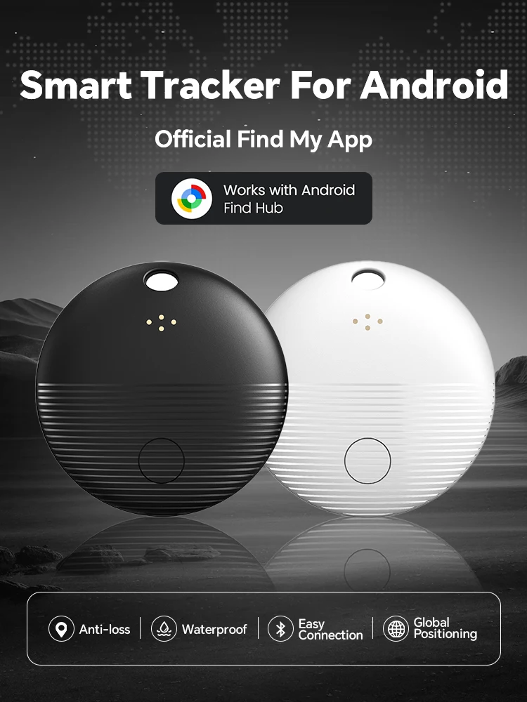 Android AirTag with Magnetic Case Locator Car Item Finder Car Bike Motorcycle Anti-lost Mini Gps Tracker with Protective Cover