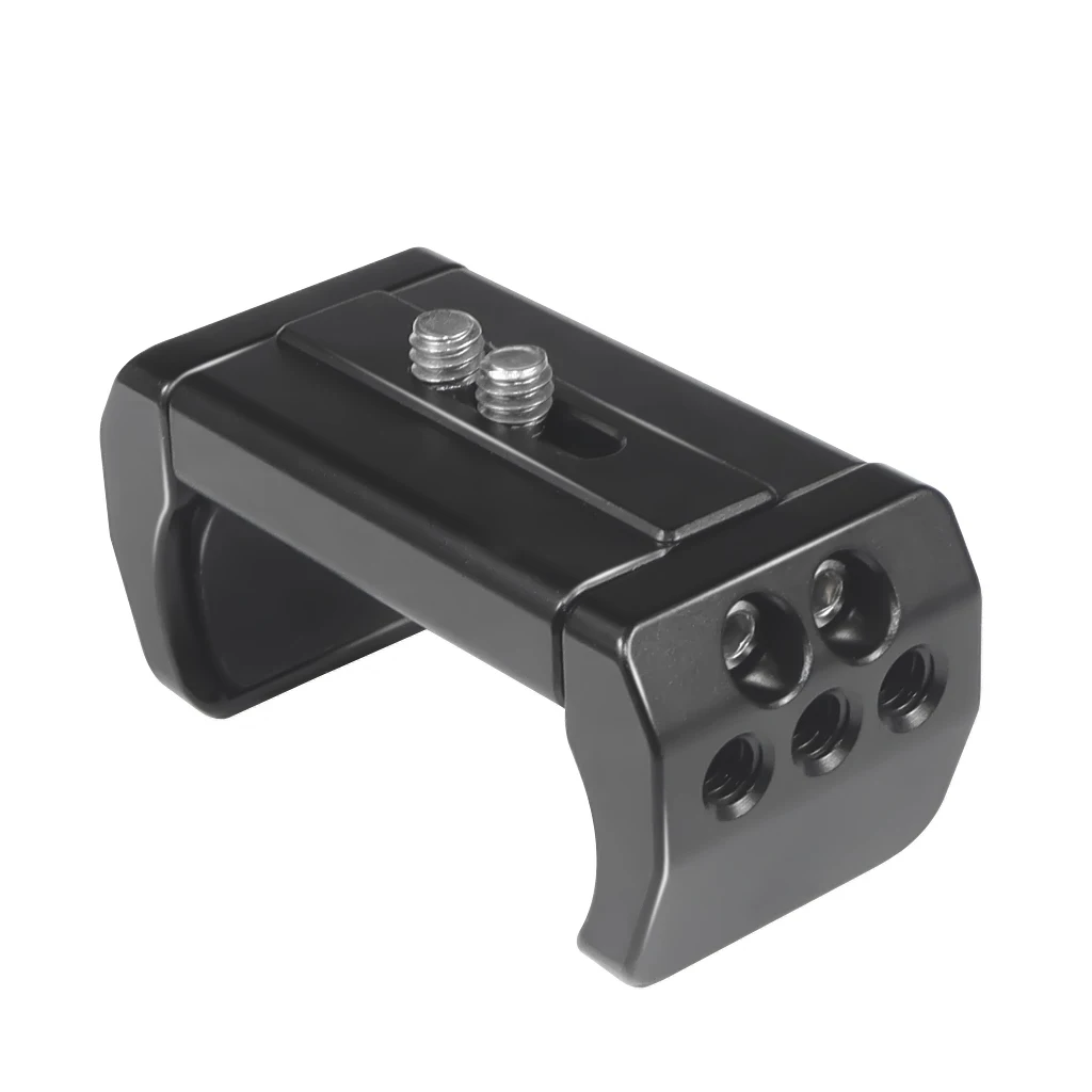 Kamerahalterung aus Aluminiumlegierung, Powerbank-Klemmhalter, 1/4 Zoll Gewinde für 55 bis 85 mm tragbare Batterie für DSLR-Käfig-Rig DJI MIC 1/2 – Detail 3