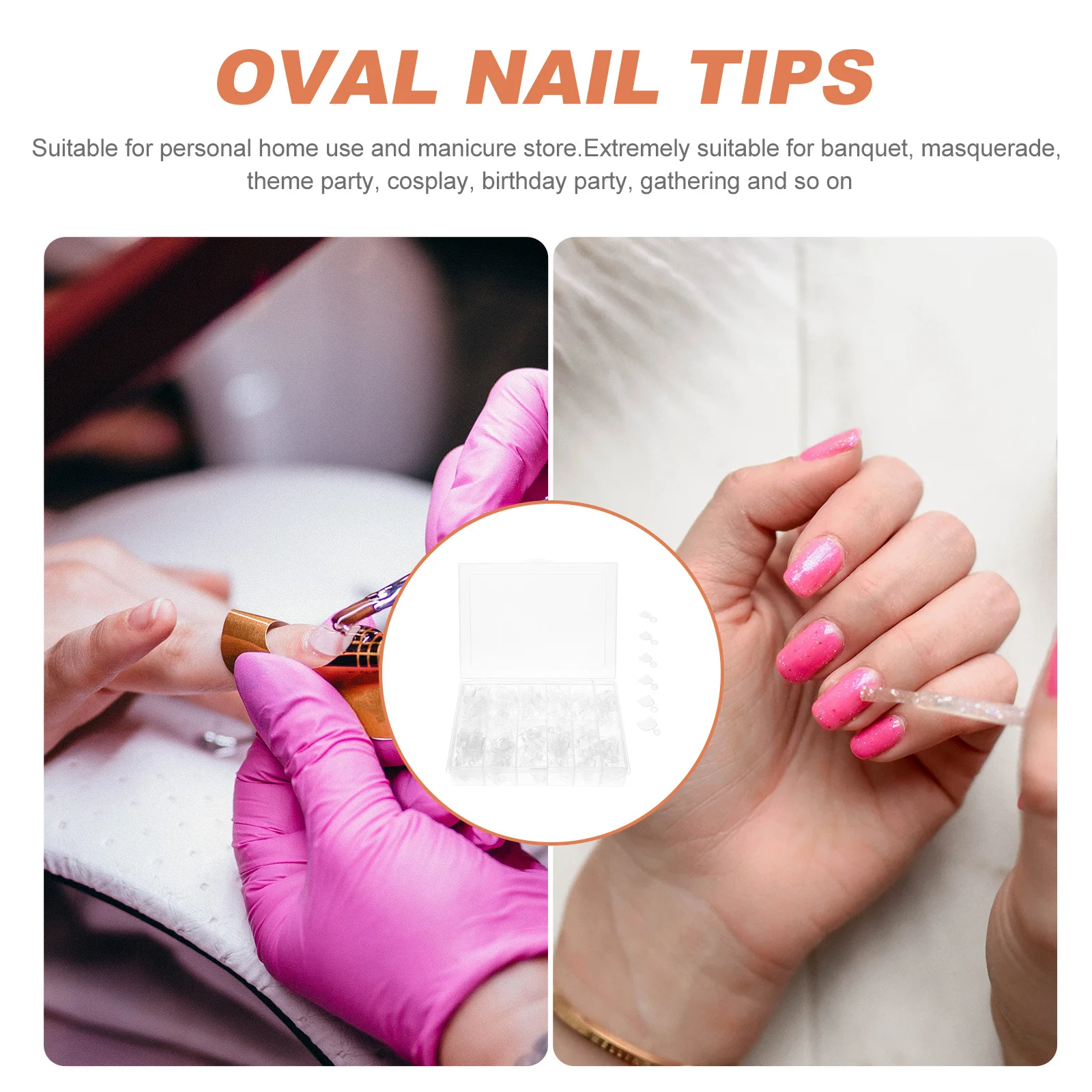 

600Pcs Full Cover Fake Nails French Style Glossy Reusable Nail Art Patches for Women Elegant Short False Nail Tips Manicure