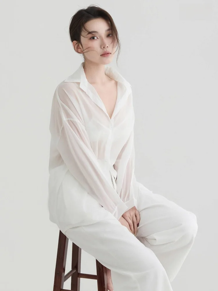 

Spring 2026 New Style White Shirt Oxygen Feeling Portrait Art Photo Studio Small Emotion Clothing Portrait Photography