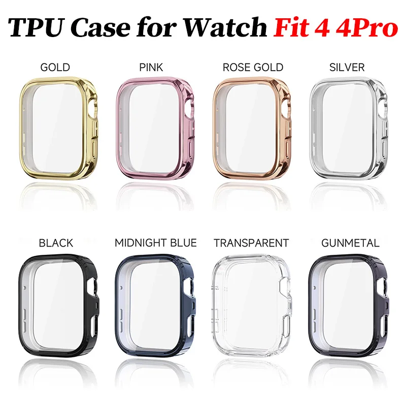 

New Soft TPU Case for Huawei Watch Fit 4Pro 4 Smart Watch Strap Protective Bumper for Huawei Fit4/Fit 4Pro Accessories