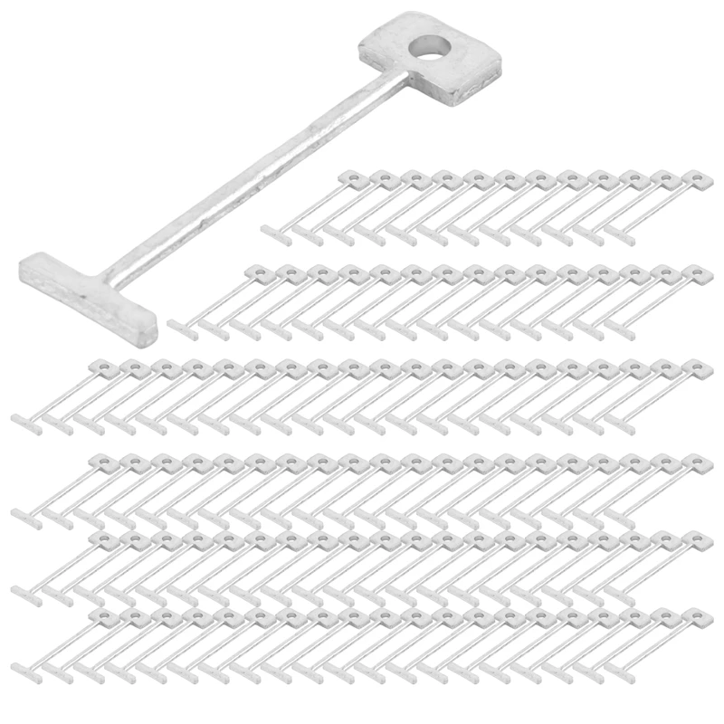 

BAAJ-200Pcs Tile Leveling System For Tile Laying Reusable Steel Needles Flooring Replaceable Pin Tiling Construction Tools