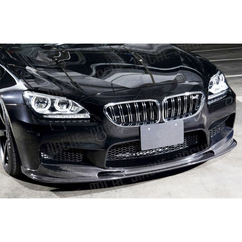 الجبهة حافة مصد السيارة الخائن لسيارات BMW 6 Series F06 F12 F13 M6 2013-2018 ألياف الكربون الجبهة سبويلر اكسسوارات السيارات