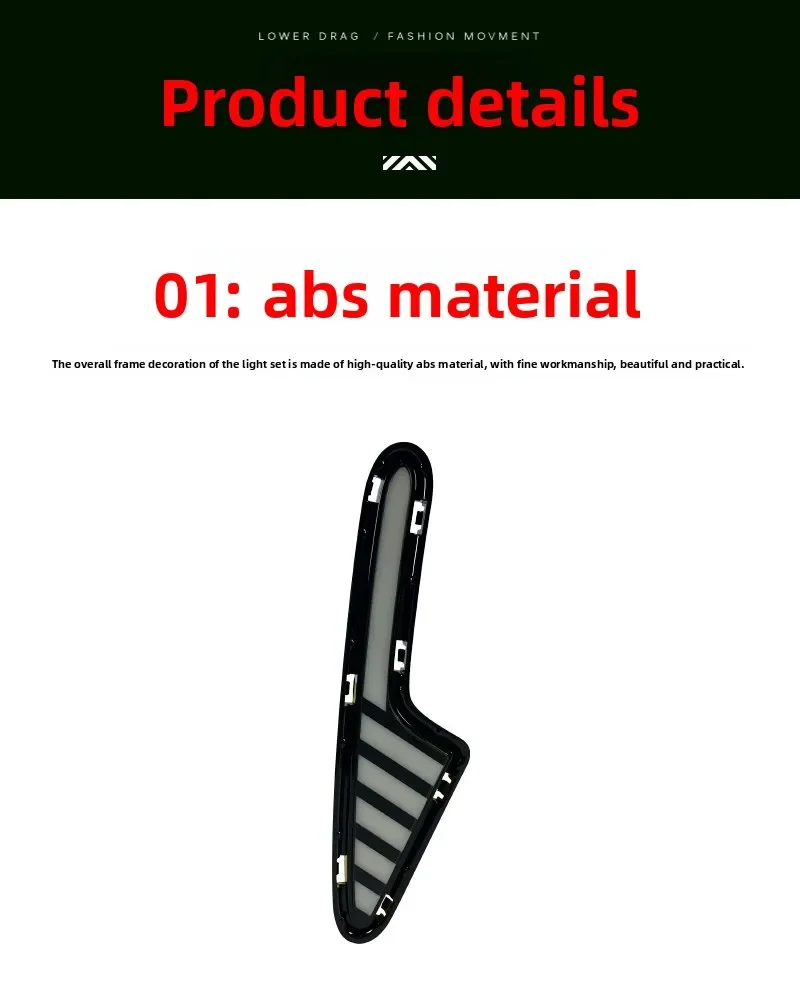 For Geely Geome EX2 2025 2026 Car Led Daytime Running Light Dynamic Turn Signal DRL Front Fog Lamp 12V Daylights Accessories detail image 11