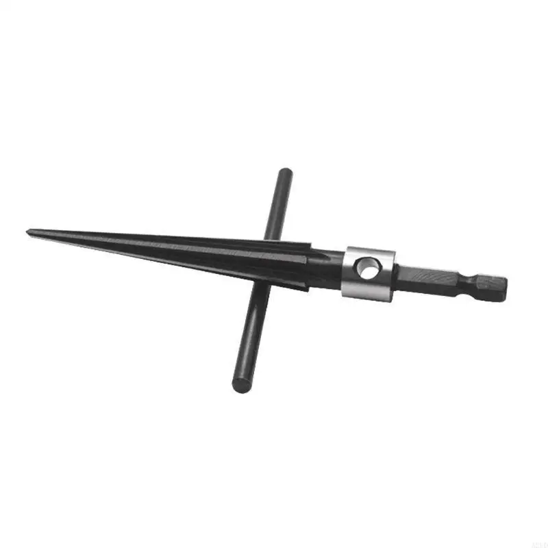 A2UD 3-13mm trou broche pont alésoir à main pour poignée en T conique 6 chanfrein cannelé Bi