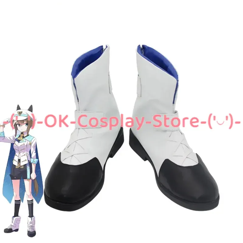 

Cheval Grand Cosplay Shoes PU Anime Leather Shoes Halloween Carnival Boots Game Pretty Derby Cosplay Props Custom Made