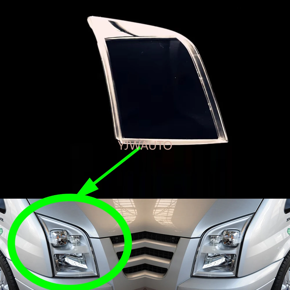 

For Ford Transit V348 2009 2010 2011 2012 Headlight Cover Car Headlamp Lens Replacement Front Lampshade Plexiglass Auto Shell