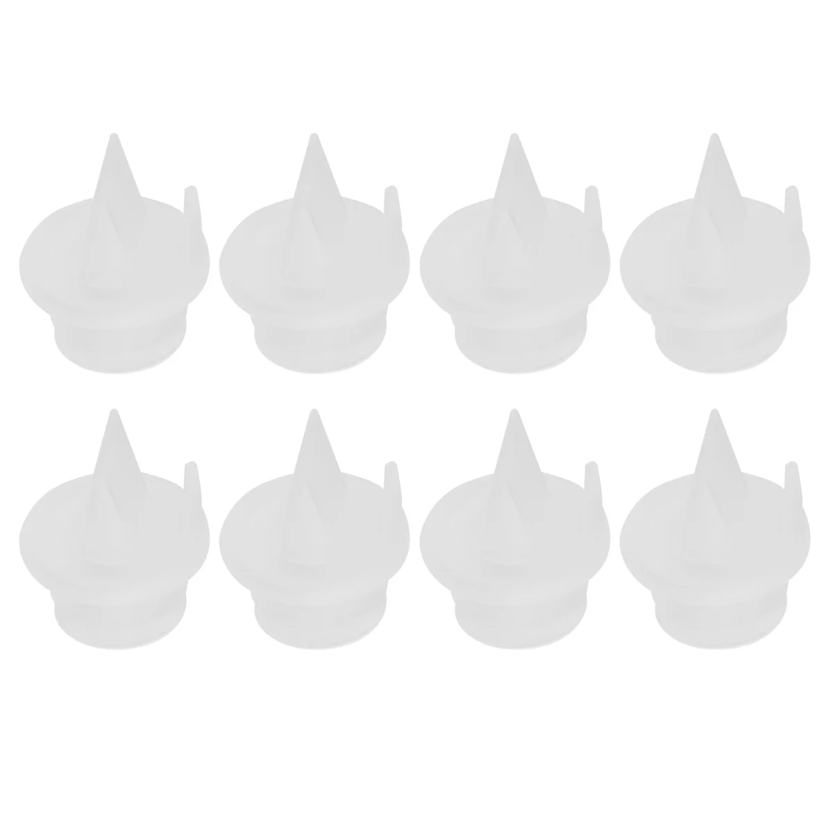 

8pcs Silicone Breast Pump Duckbill Valve Replacement Parts Electric Manual Compatible Frosted Surface Easy Clean