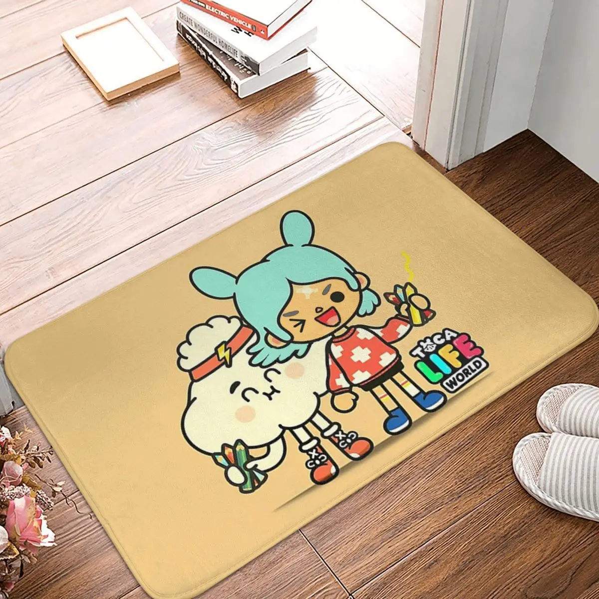 Toca Life World Bathroom Non-Slip Carpet Touch Life World Bedroom Mat Welcome Doormat Floor Decor Rug