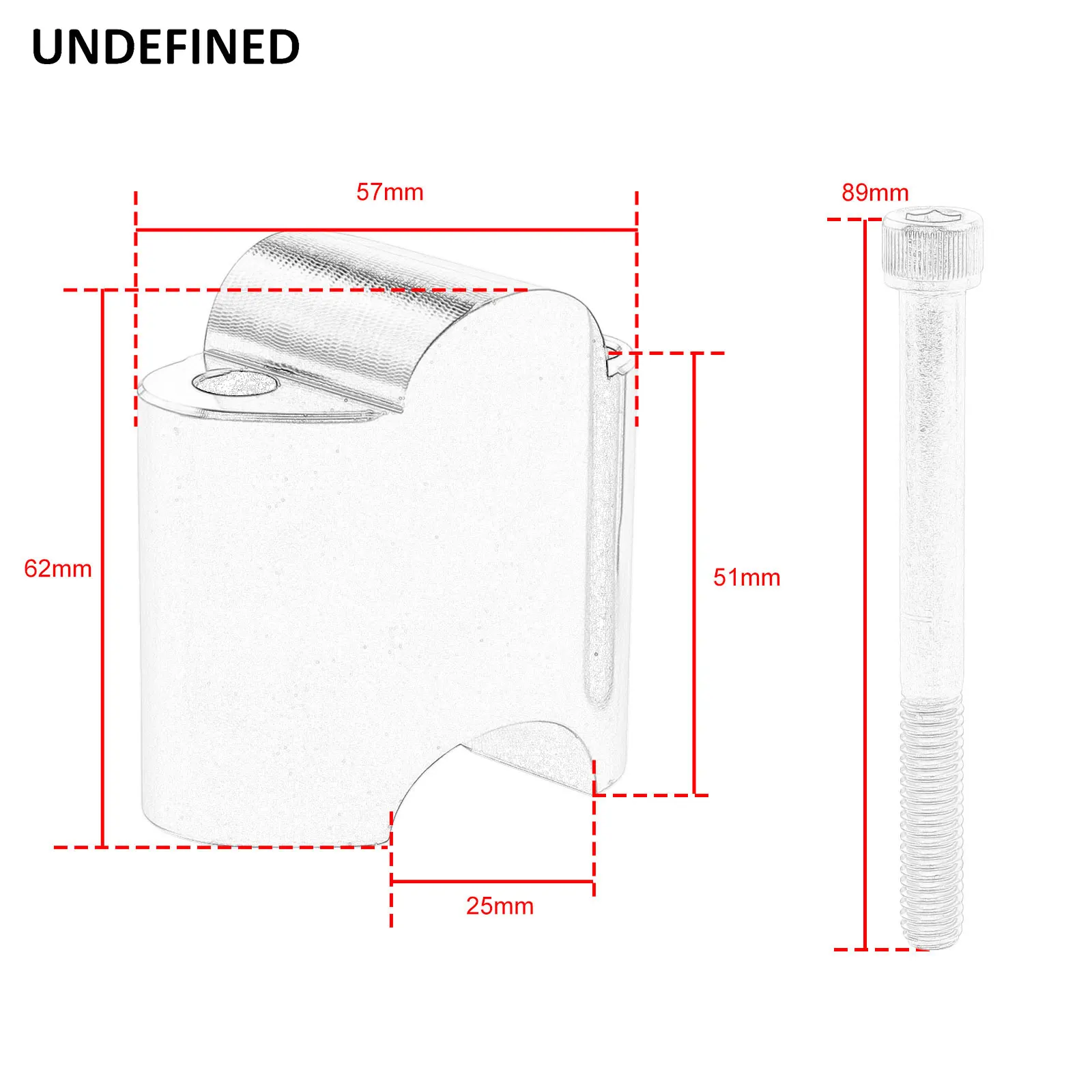 2\'\' Handlebar Riser For Harley Sportster XL1200X XL1200XS 48 2010-2022 Bar Mount Heighten Block Extension Kits CNC Aluminum